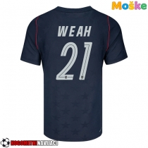 Moške Nogometnih dresov Združene države Timothy Weah #21 Gostujoči SP 2026 Kratki rokavi